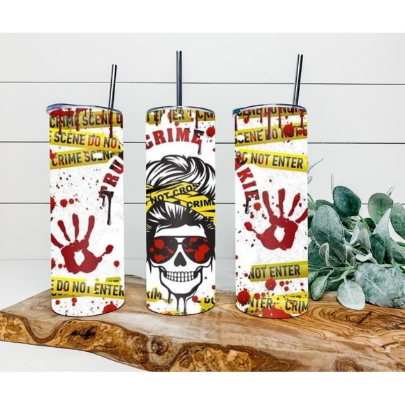 True Crime 20 oz Stainless Steel Double wall tumbler - Picture 1 of 3